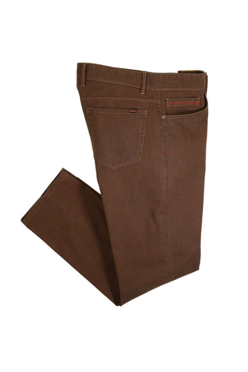 48 Wool Herringbone 5 Pocket - BrownXBlack