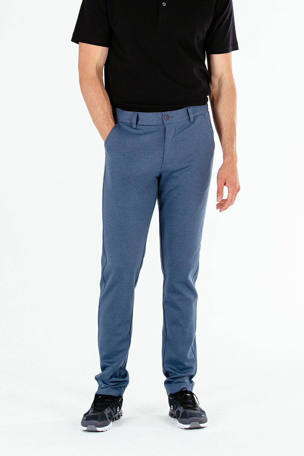 PONTE ROMA PLEATED WIDE TROUSERS / NAVY – RAINMAKER KYOTO