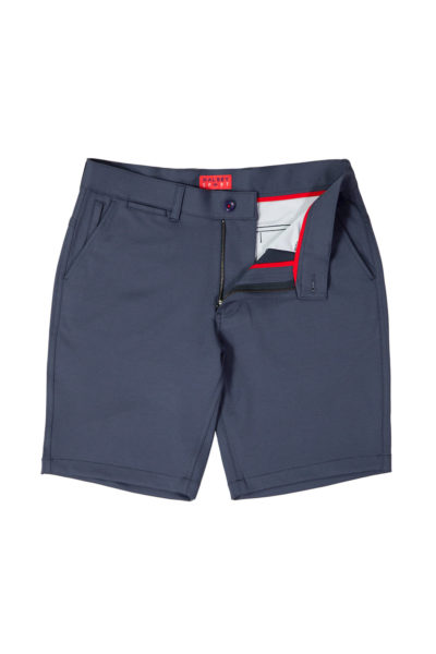 Breakwater Sport Short flat front open image, color Grey/Black Stripe