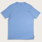 PI3039 Liquid Pima Crewneck tee, flat front image, color cadet blue