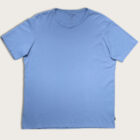Style #PI3039 Liquid pima crew neck tee flat front picture, color cobalt