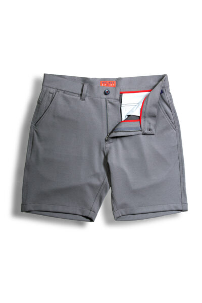 Breakwater sport short 8"inch inseam Stripe Black flat front image