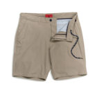 Castaway Hybrid short front flat open view color, buckskin