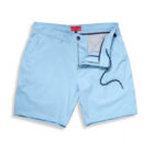 CA1061 flat front image castaway hybrid short, color sky blue