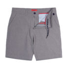 WP1061 Waypoint Sport Short, flat front open image, color seal grey