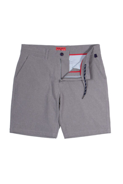 WP1061 Waypoint Sport Short, flat front open image, color seal grey