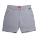 BM1075 Breakwater Sport Short 8" inseam Flat front closed image color heather warm grey