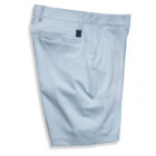 Breakwater Sport Short side view, Stripe Misty Blue