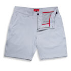 Stripe Silver Breakwater Sport Short, flat front open view