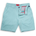 BM1056 Breakwater Melanage Stripe Turquoise short flat front open picture