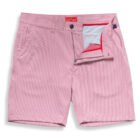 Breakwater Sport Short front open view, Stripe rose
