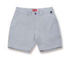 Breakwater Sport Short 7 inch inseam front flat image color, stripe warm grey