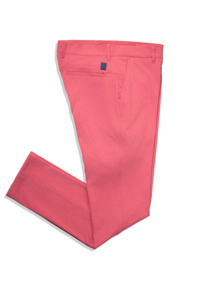 Breakwater Sport Trouser flat side view color Heather Red Tide