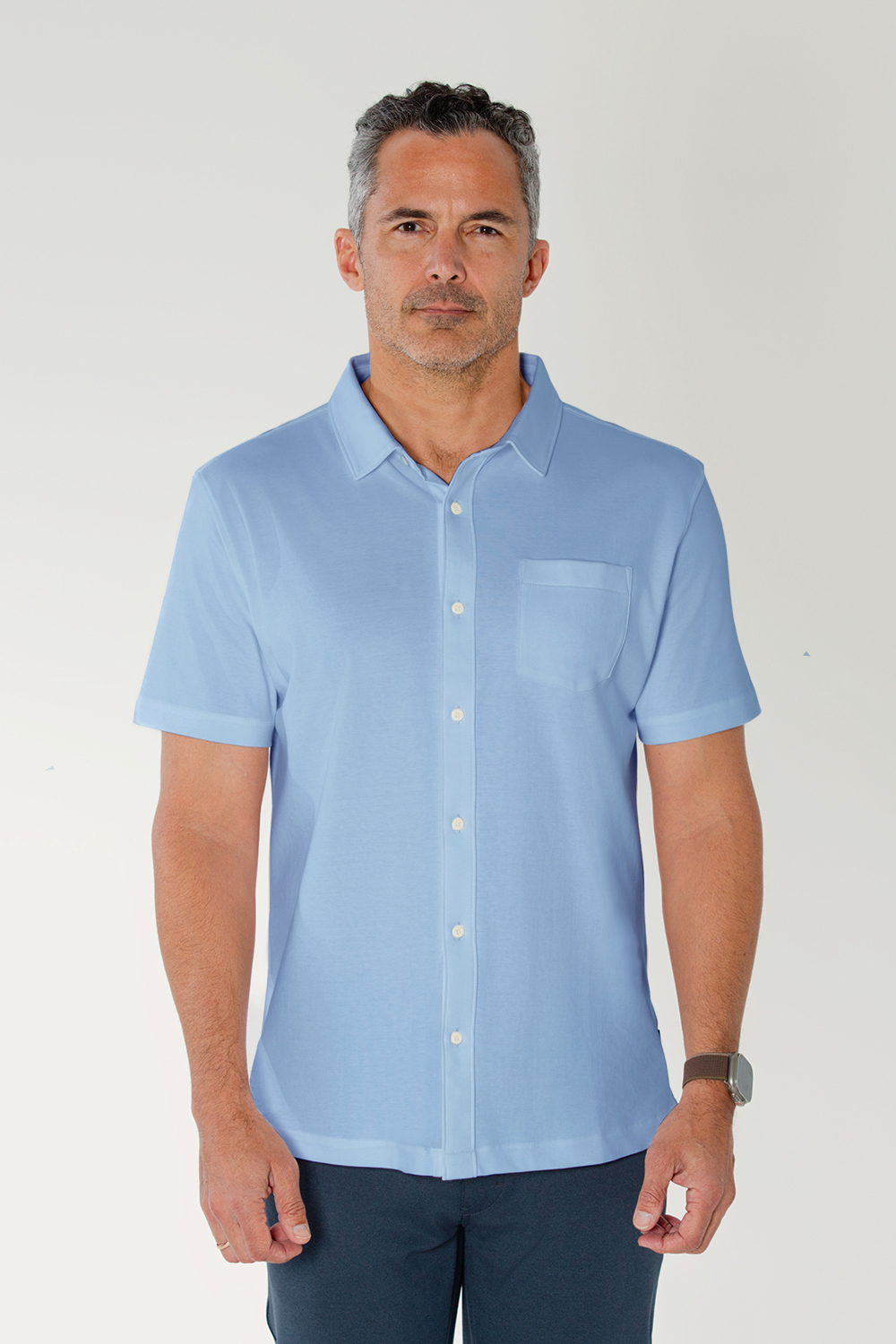 white christmas dresses used Patagonia Worn Wear-Men's Long-Sleeved Pima Cotton Shirt-Campfire: Light Plume Grey-Grey-53838-S main image 0