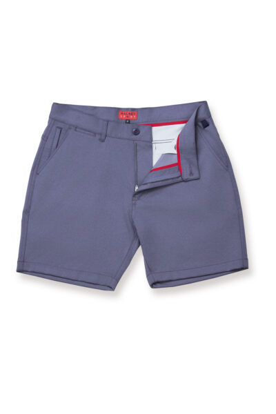 Breakwater Sport Short 7 inch inseam front flat open image color, heather wisteria